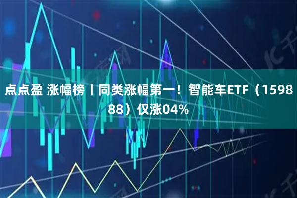 点点盈 涨幅榜丨同类涨幅第一！智能车ETF（159888）仅涨04%